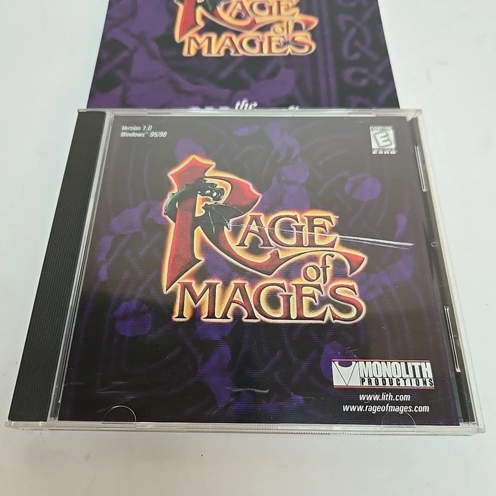 Rage of Mages PC Video Game CD &‎ Manual only 1998 Version 1.0 Windows